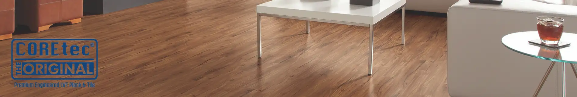 coretec flooring in living room