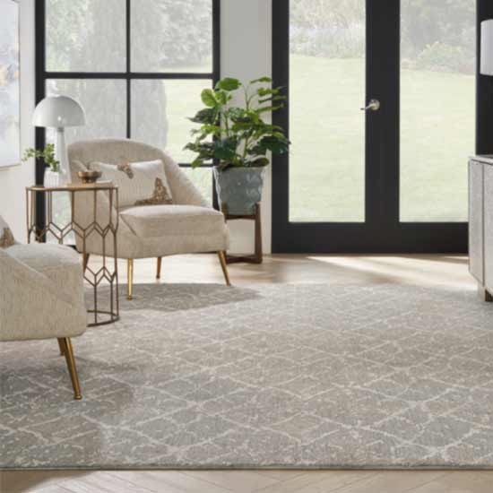 area rug in living room sitting area