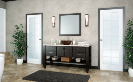 Starmark modern cabinetry in bathroom